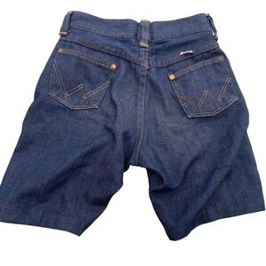 Vintage Wrangler Youth Blue Jeans Shorts Size 6 / 7 Made in USA